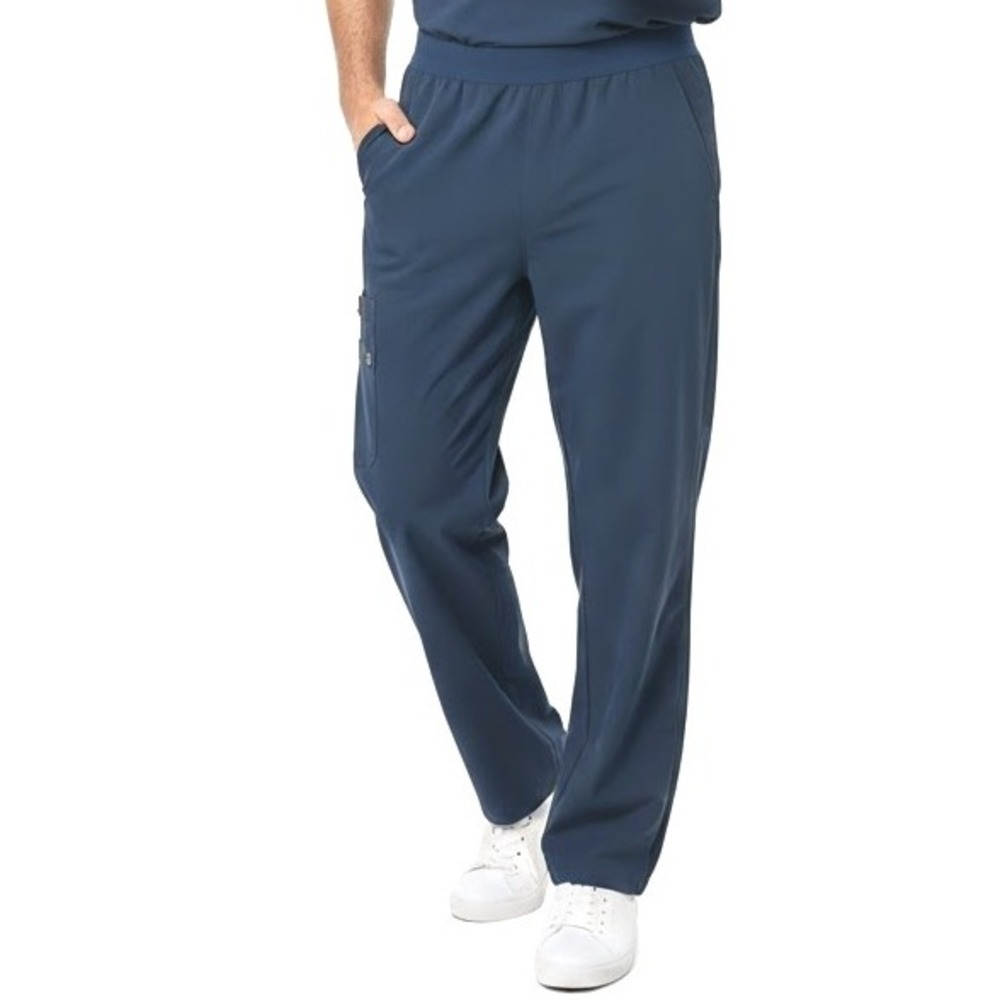 Dickies Cargo Scrub Work Pants Pull On Navy Blue‎ Functional Comfortable Durable